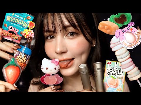 【超耳元でｼｬﾘｼｬﾘ🍭ASMR】感度100%マイクでマウスサウンド🍭囁き雑談 咀嚼音