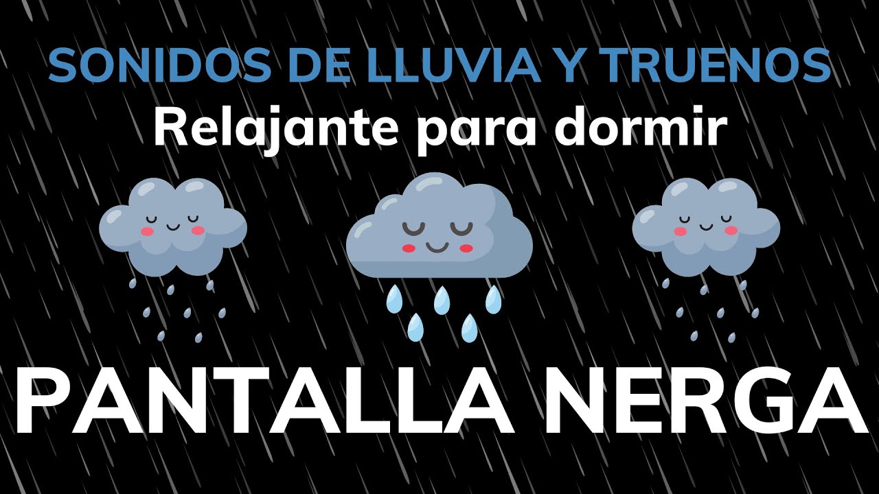 Sonido de Lluvia y truenos Relajante para Dormir - Entrarás En Sueño ...
