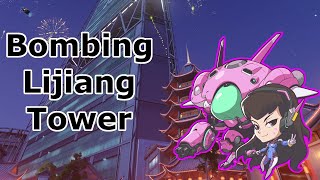 Korean anarchist bombs Chinese Skyscraper! - Lijiang Overwatch Gameplay