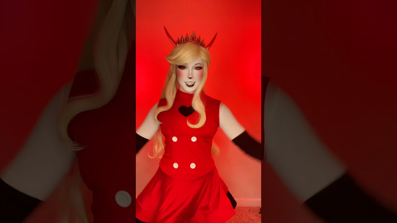 BTS of filming cosplay content 😅 #charliemorningstar #charliehazbinhotel #hazbinhotel #cosplay
