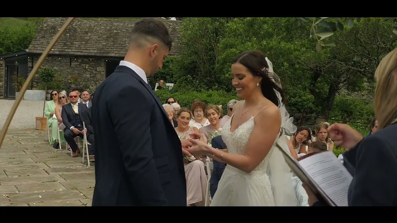 Padock Barn, Cumbria. Lake District Wedding Video. Jill and Ricky