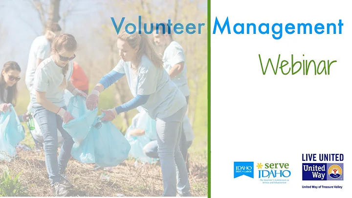 Webinar 1: Tips and Tricks When Recruiting Volunteers