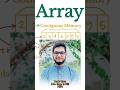 Array explained in ONE video!💥 #array #shorts