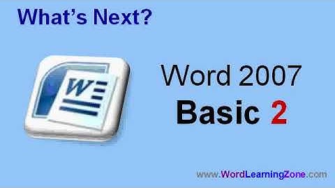 Microsoft Word 2007 Tutorial   part 13 of 13   Review Lesson