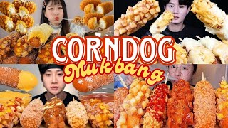 Korean Corn Dog Mukbang Crispy Corn Dog Requested Video Mukbang Compilation