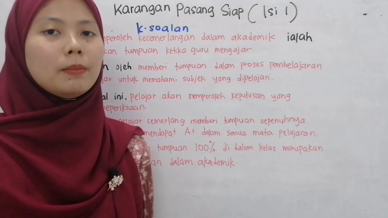 Karangan Pasang Siap Spm Ll By Cikgu Afini Youtube