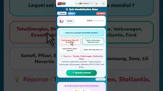 Quiz Mondialisation 4ème - Jeu éducatif gratuit | Mission Révisions