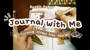 Junk Journal With Me | Vintage Ephemera & Cozy Collage Spread #junkjournal  #scrapbooking #asmr
