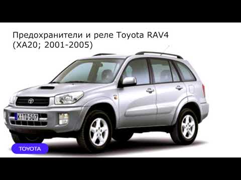 Предохранители и реле для Toyota RAV4 (XA20; 2001-2005)