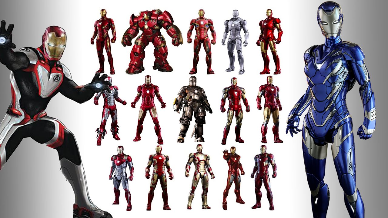 all of iron man's suits