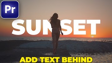 How to ADD TEXT BEHIND MOVING OBJECTS in Premiere Pro
