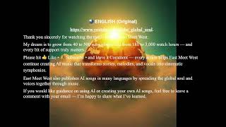 The Global Soul Theme Song West Meet East scenario where English Vocal Fusion sings in East Symphony