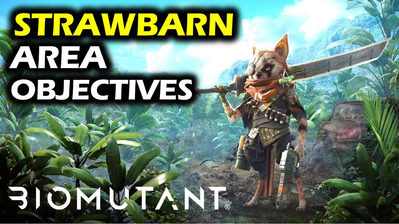 Strawbarn: Area Objectives Locations | Superb loot, cable Puzzle | Biomutant Collectibles Guide