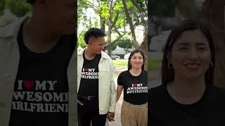 I Love My Awesome Boyfriend Girlfriend T-Shirt