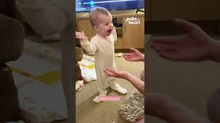 This #baby #girl has found her own two #feet and is ready for take off!