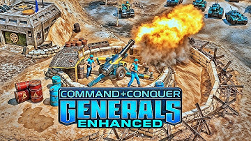 C&C Generals Enhanced – Ultra HD Artillery Defense Battle!
