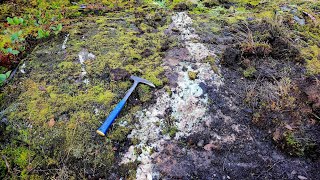 Hiking Down A Mountain, Found A Quartz Vein!