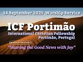 ✝ September 14, 2025 Sunday Worship Service from International Christian  Fellowship Portimão