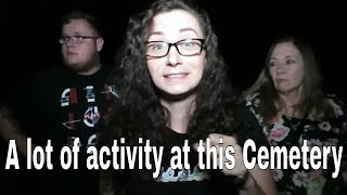 DOWSING ROD SESSION AT A DARK SCARY CEMETERY