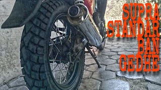 Modifikasi Supra X 125 Ban Tapak Lebar// Kendala dan Tips Pasang Ban Gambot di Motor Bebek