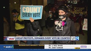 Group protests, demands every vote be counted