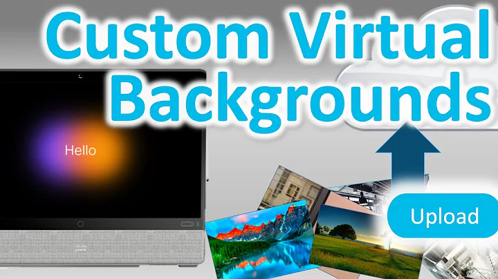 How to Upload Personalized Custom Virtual Backgrounds to the Cisco Webex Desk Pro
