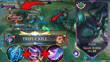 BEST ZHASK BUILD & EMBLEM TO ALWAYS DOMINATE IN EARLY TO LATE GAME ! Build Top 1 Global Zhask ~ MLBB