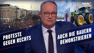 Fast eine Million Deutsche gehen auf die Straße – für die Demokratie | heuteshow vom 26.01.2024