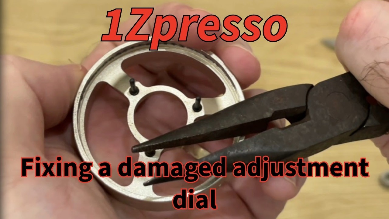 1Zpresso X Pro fixing a broken adjustment dial - YouTube