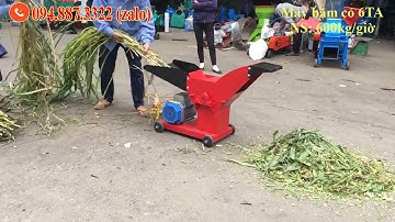 Máy Băm Cỏ 6TA - Băm cỏ, cây ngô, cây mía - LH 0948873322