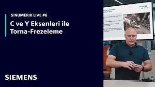 Sinumerik Live Video 6 - C Ve Y Eksenleri Ile Torna-Frezeleme