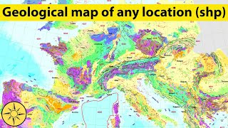 Get the geological map of any location (shapefile)