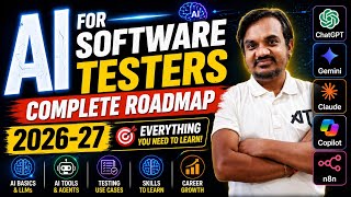AI for Software Testers – Complete Roadmap 2026  Everything You Need to Learn