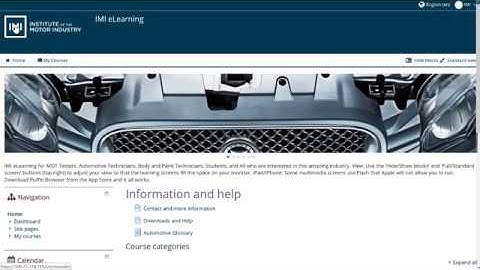 IMI eLearning VLE Help   Logging in