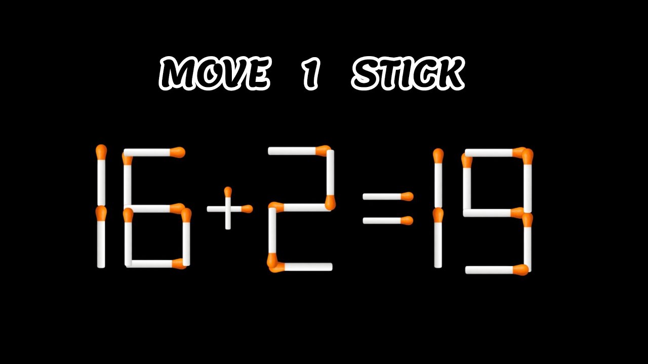 Move One Matchs Move One Match to Fix This Puzzle! Can You Do It? - YouTube