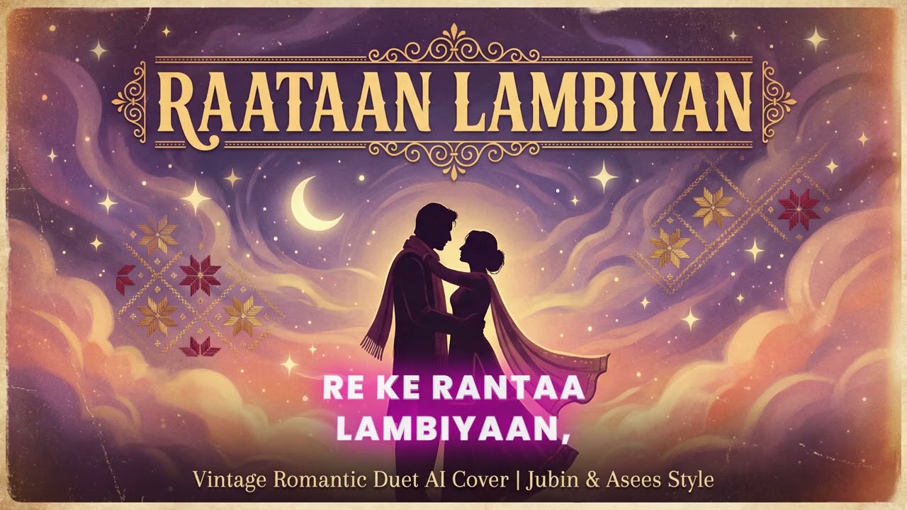 Raataan Lambiyan Vintage AI Cover | Jubin Asees Duet Style | Old Bollywood Romance | Shershaah