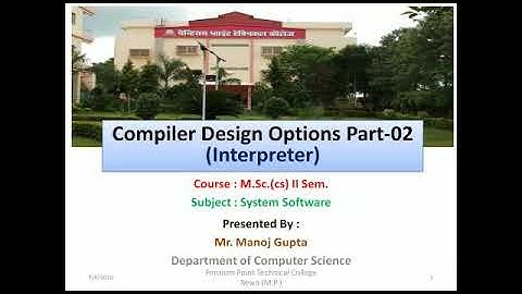 Online class on system software by manoj gupta PPTC Rewa