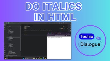 How to Do Italics in HTML - Simple Steps