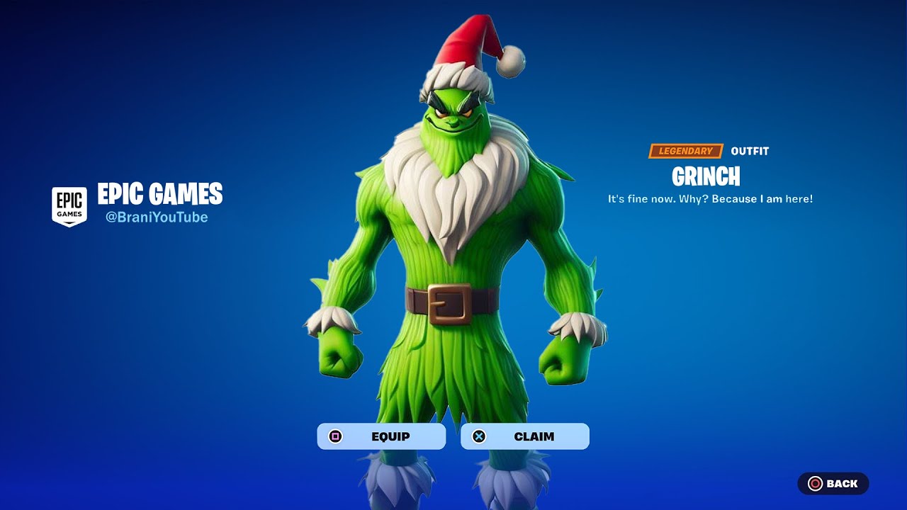 HOW TO GET THE GRINCH SKIN IN FORTNITE! YouTube