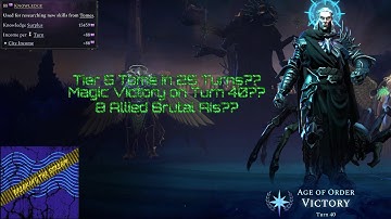 Age of Wonders 4: Maxing Gold and Research - 8K gold a turn, 13K research - 40 Turn Magic Victory