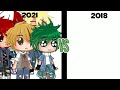 ✨🍃2021 vs 2018🍃✨ 🌿BNHA Versión🌿 🌟Gacha Club🌟 💫I'm Käty OwØ💫 -Creditos en la descripcion-