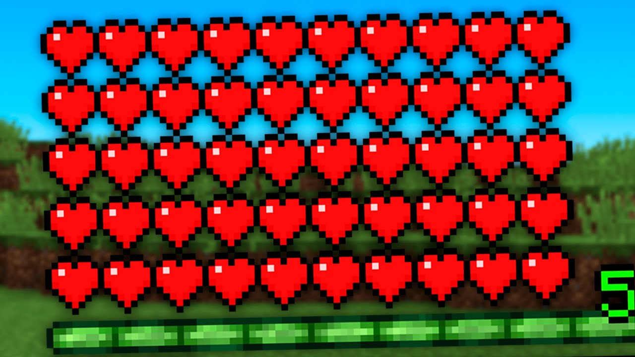 ASI OBTUVE 50 CORAZONES en Minecraft… - YouTube