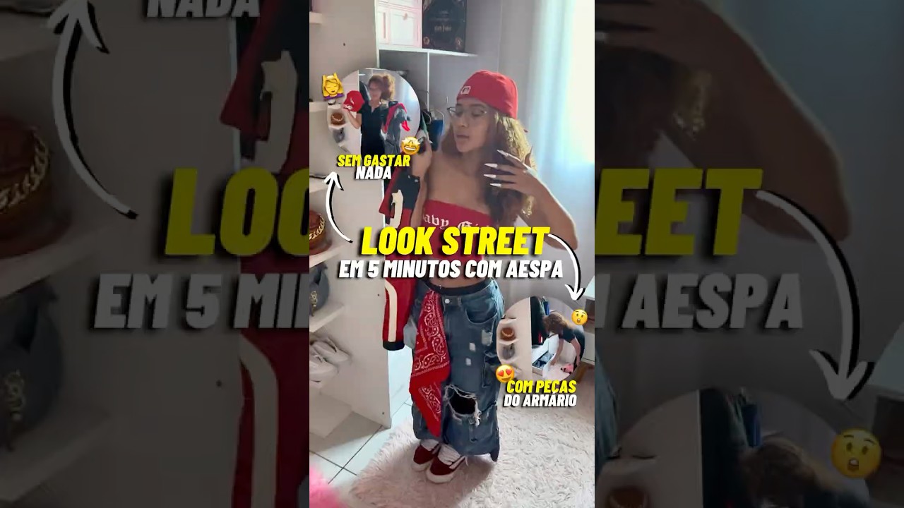 I put together a street look with the AESPA effect 💅🏽✨ | #aespaDirtyWork #Publi @YouTubeBrasil