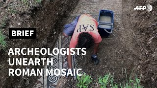 Italy unearths Roman mosaic after century-long hunt | AFP