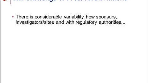 Protocol Deviations: Documenting, Managing, and Reporting