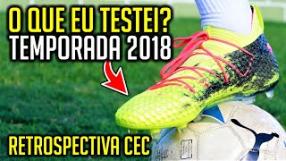 Quais CHUTEIRAS eu TESTEI em 2018 ? - Retrospectiva Camisas e Chuteiras TV 7 ANOS