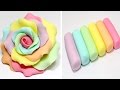 How To Make Marshmallow Fondant | RAINBOW ROSE FLOWER by CakesStepbyStep