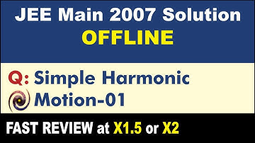 JEE Main 2007 Physics Solutions | Simple Harmonic Motion-01