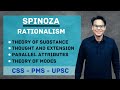 Spinoza  rationalism  theory of substance  modes  lectures by waqas aziz