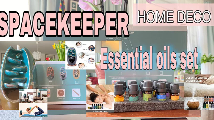 SPACEKEEPER - Incense Holder Waterfall Incense Burner | Home Deco | Essential Oil Set for All